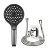 New Round Booster Shower Head Three-speed Large Panel Handheld Shower Head Home Bath Shower Set