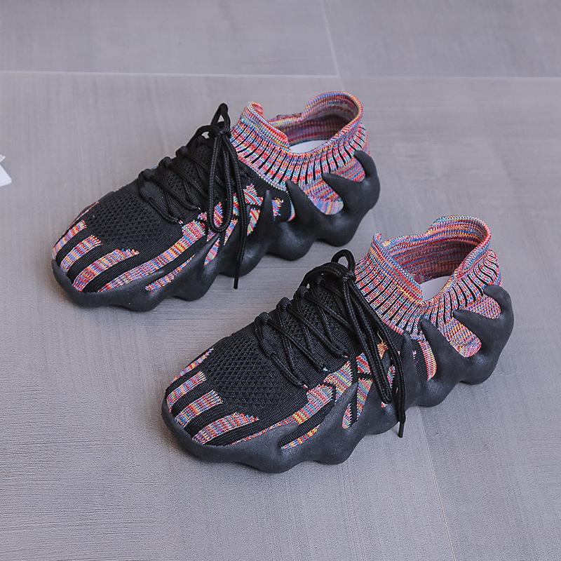 Couple shock-absorbing coconut shoes women's 2025 spring fitness breathable explosion octopus running sports women's shoes single shoes