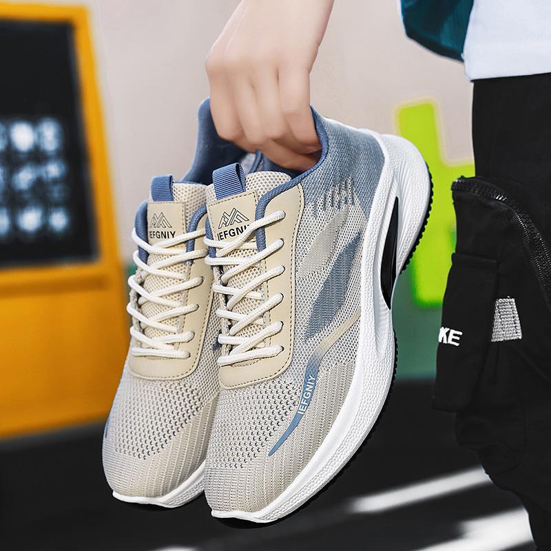 

2025 Lightweight Sneakers Casual Running Summer Anti Slip Hiking Mesh Breathable Athletic Shoe Tennis Shoes 39 бежевый