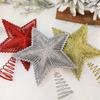 New Year 2025 Tree-Top Star Navidad Xmas Tree Ornament New Christmas Tree Topper