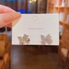 Exquisite S925 Silver Bow Earrings - Korean Micro-Inlaid Design
