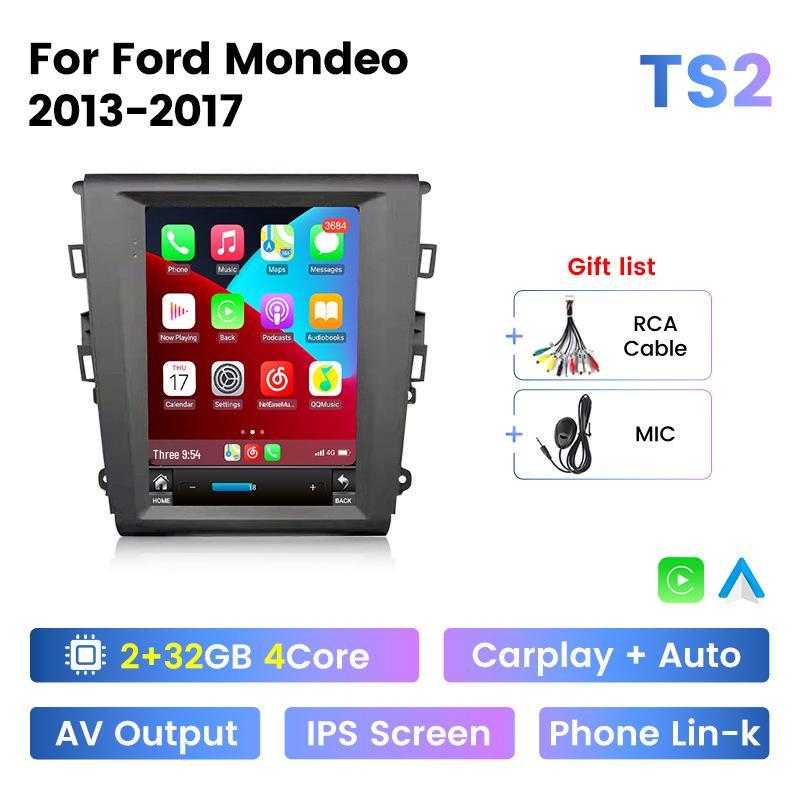 Ford Mondeo 2013-2017 Android Bluetooth GPS Navigation & Reversing Camera Screen