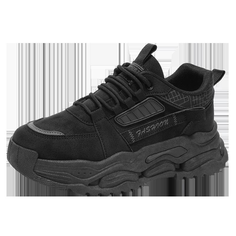 Men's shoes autumn new campus style thick-soled heightening dad shoes men's wear-resistant versatile sports and leisure shoes