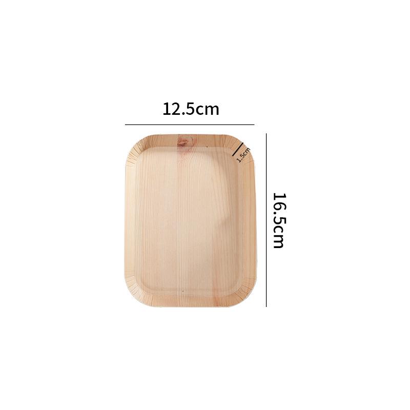 

Утолщенные одноразовые бумажные тарелки с текстурой дерева - Идеальны для обедов и тортов 200 Pack