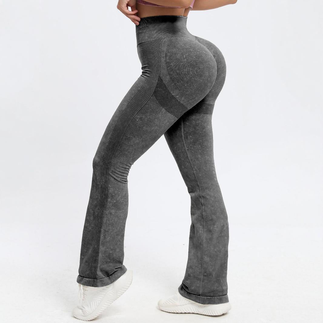

High Waist Wide-Leg Butt-Lifting Yoga Pants - European & American Style M