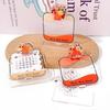 2026 Card Inser 2D Acrylic Desktop Calendar Cartoon Cute Pony Office School Bookmarks  Clips Decorative 2026  Year Gift
