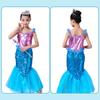 Set Rochie Printesa Sirena 6 Accessories Blue 5-6 Years 110cm Kids Party Costume
