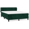 Maison Exclusive - Sommier à lattes de lit et matelas Vert foncé 140x190cm Velours
