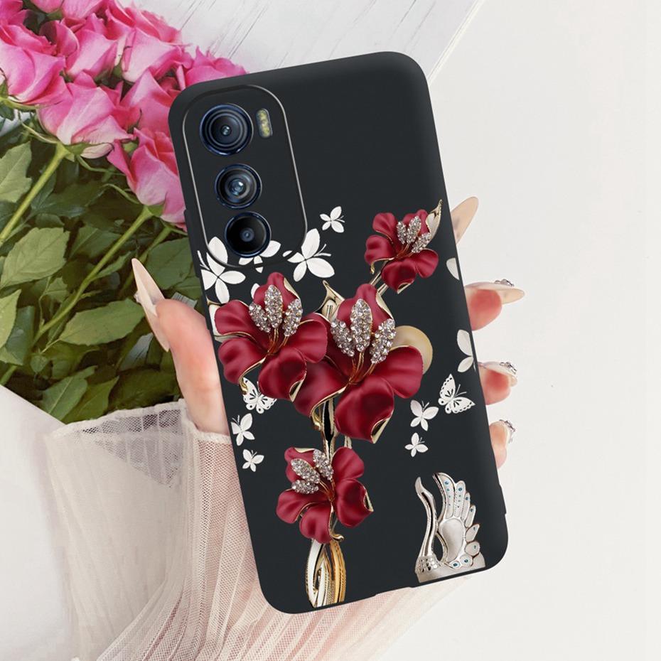 Cute Printing Phone Case For Motorola Edge 30 30Pro 30Neo Soft Black Silicone TPU Cases For MOTO Edge30 Pro Neo Covers Bumpers