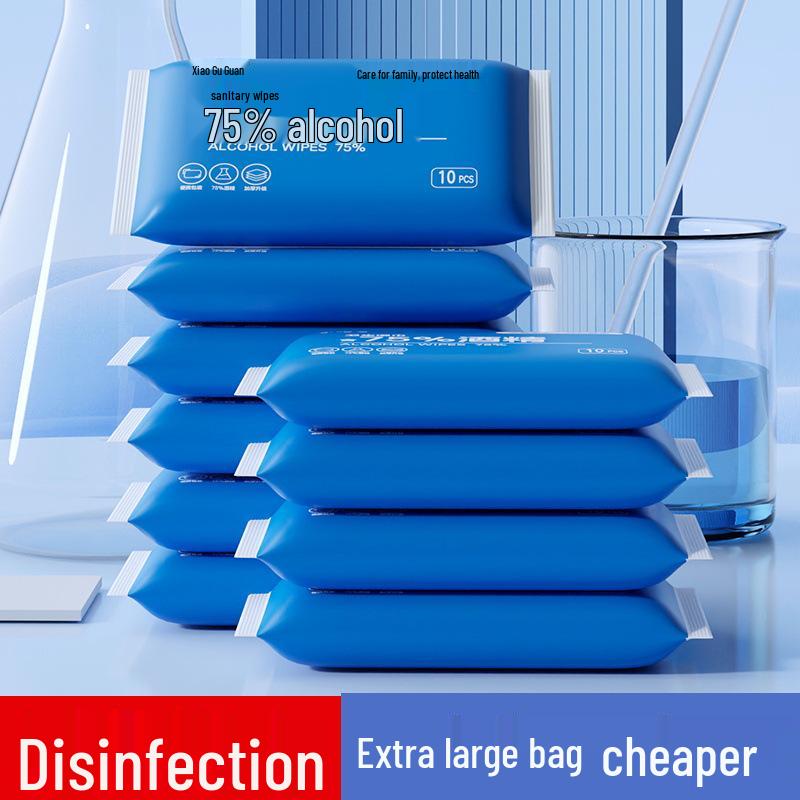 Compact 75% Alcohol Wipes for Travel: Portable Disinfecting & Cleaning