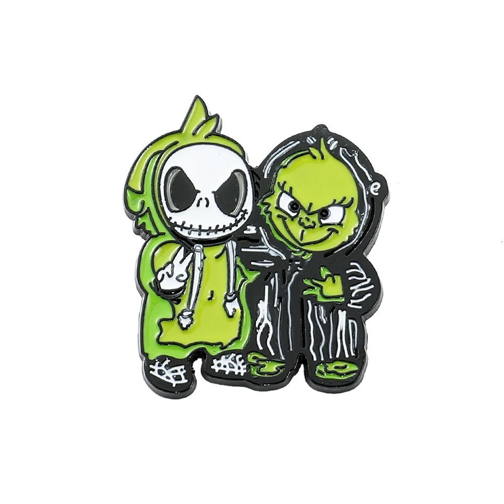 Drop Processed Oil Brooch Stylish Gothic Witch Pin Halloween Theme European And American Style