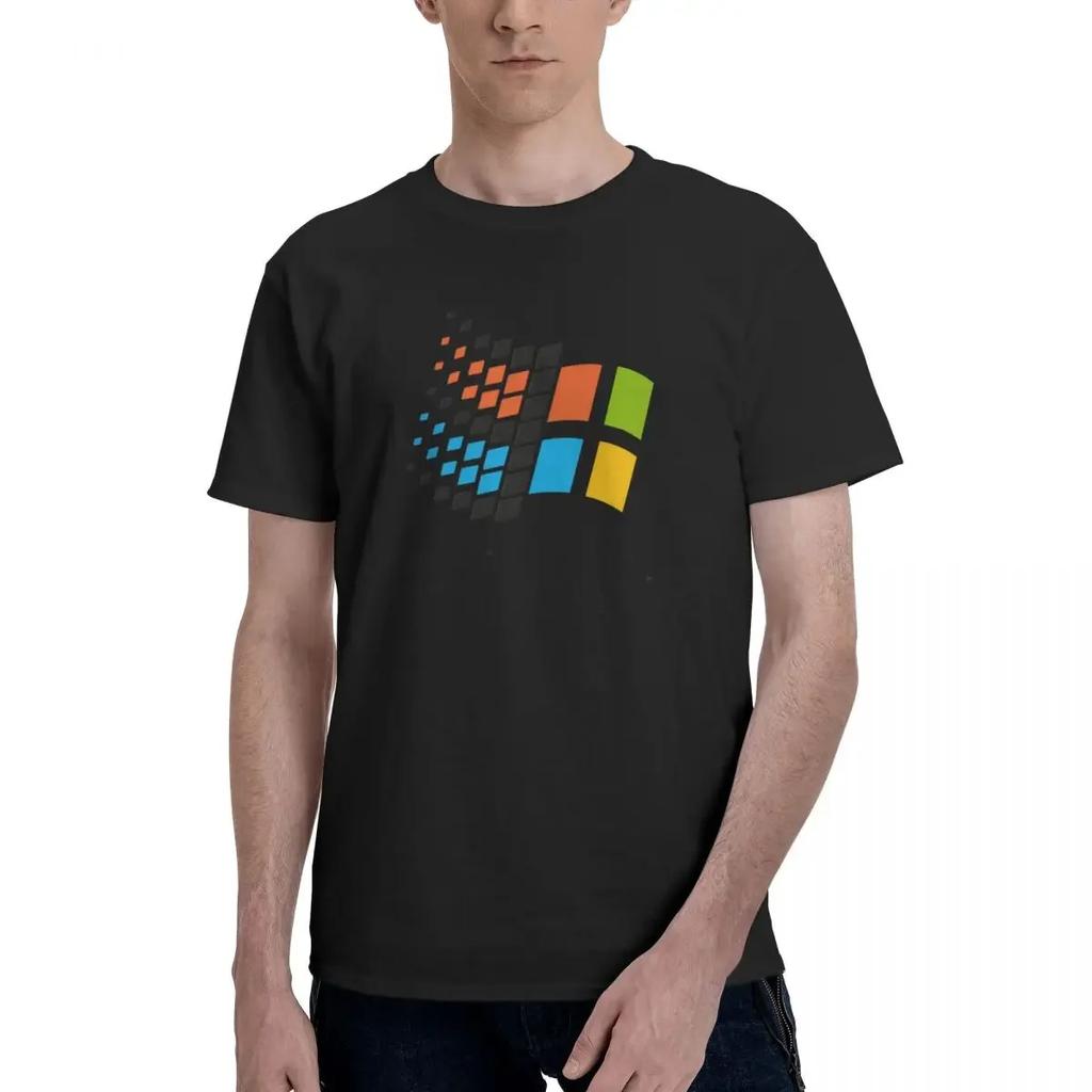 Neue Herrenbekleidung T-Shirt Herren T-Shirt für Herren Ropa Hombre Windows 95 Grafik Windows XP Computersystem Druckmuster 71084