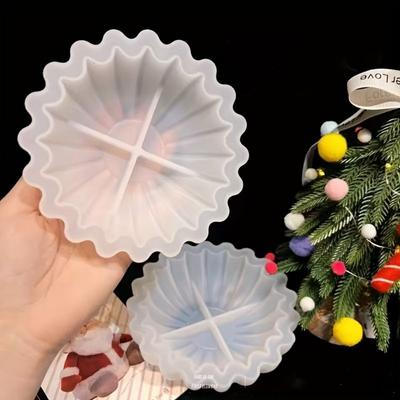 New Lace Bowl Storage Box Silicone Mold 3D DIY Plaster Mold Reusable Handmade Resin Mold Home Decor