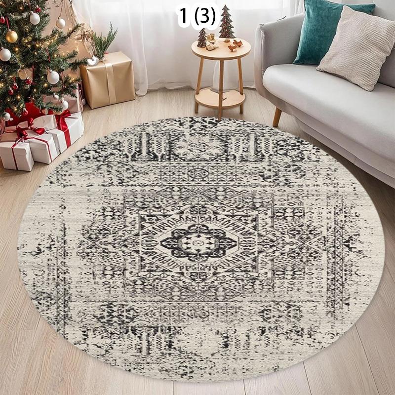 Light Luxury Carpets for Living Room Modern Minimalist Bedroom Decor Carpet Large Area Round Study Rug Thick Anti-slip Floor Mat