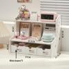 Ins Style Double-Layer Desktop Storage Shelf with Bins