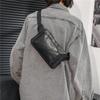PU Leather Shoulder Bag with Zipper and Smartphone Perfect for and Walking Men's Slim, Lightweight, Water-Repellent Closure, Wallet, Storage, Travel,