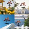 Metal Weather Vane Outdoor Wind Indicator Rustic Style Dog Wind Vane Rooftop Decoration for Shed Garden Yard Decor