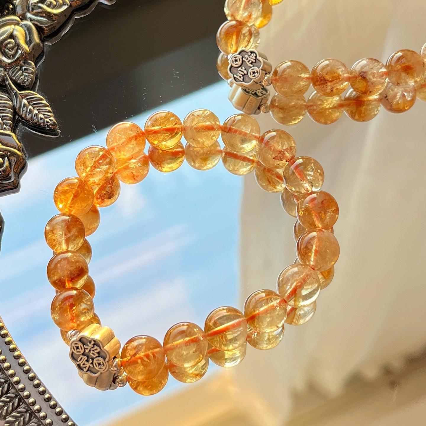 925 Silver High Quality Natural Citrine Bracelet Bracelet
