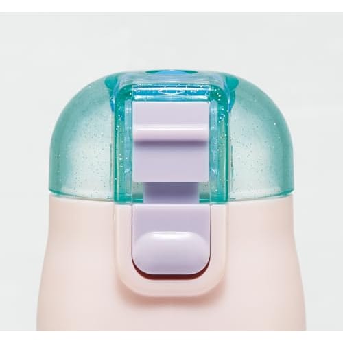 Skater Children's Water Bottle, 2-Way, 470ml (Direct Drinking) or 430ml (Cup Drinking), Disney Princess Design, Size 25, Girls, Stainless Steel, Insul