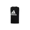 Sports Stylish Round Neck Vest Black Men's DT9936