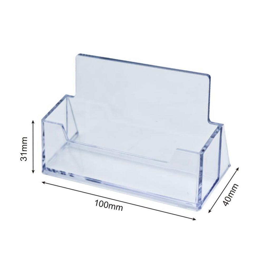 1/2/3/4/5/10pcs Clear Desk Shelf Box Storage Display Stand Acrylic Plastic Transparent Business Card Holder Place Card Holder