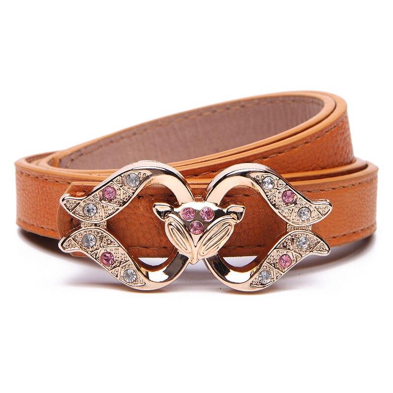 

Модные женские ремни Diamond Pink, высококачественные ремни для женщин, джинсовое платье, тонкий узкий дизайнерский ремень LB2173 105CM темно-коричневого