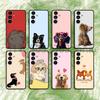 Tzu Dog Phone Case For Samsung S25,24,21,22,23,S30,Ultra,S20,Plus,Fe,Lite,Note,S10,S9,Black Soft Shell