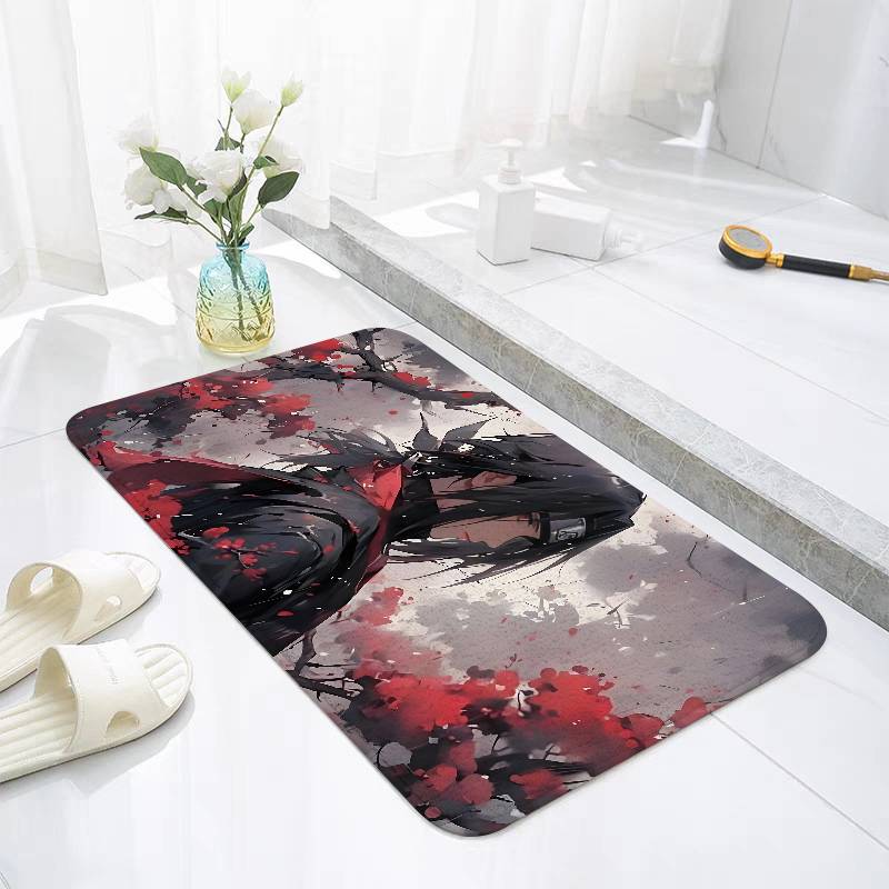 N-narutoS-Itachi-U-uchiha Fußmatte für Wohnzimmer Kissen Modern Weich Flauschig Heimteppich für Kinderzimmer Spielteppich