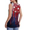Women's Fashion Independence Day Printed Sleeveless T-Shirt Top