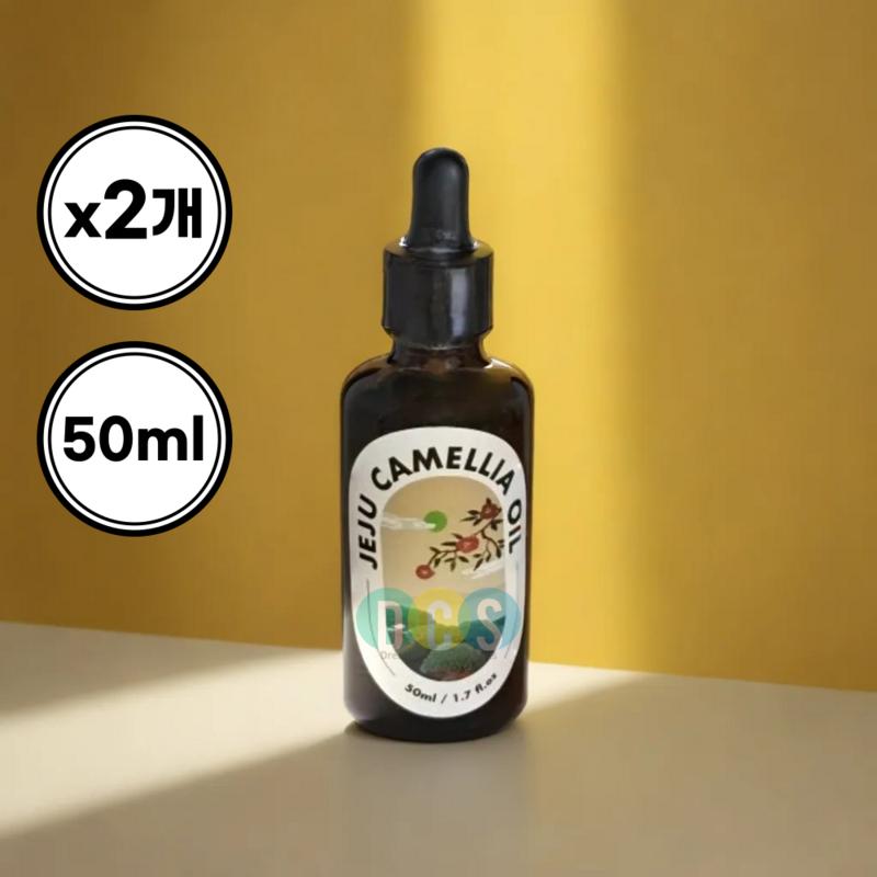 Jeju Camellia Oil, Zero Chemicals, Natural Oil, Soothing & Moisturizing, 50ml, 1+1, 100ml, 1 pcs