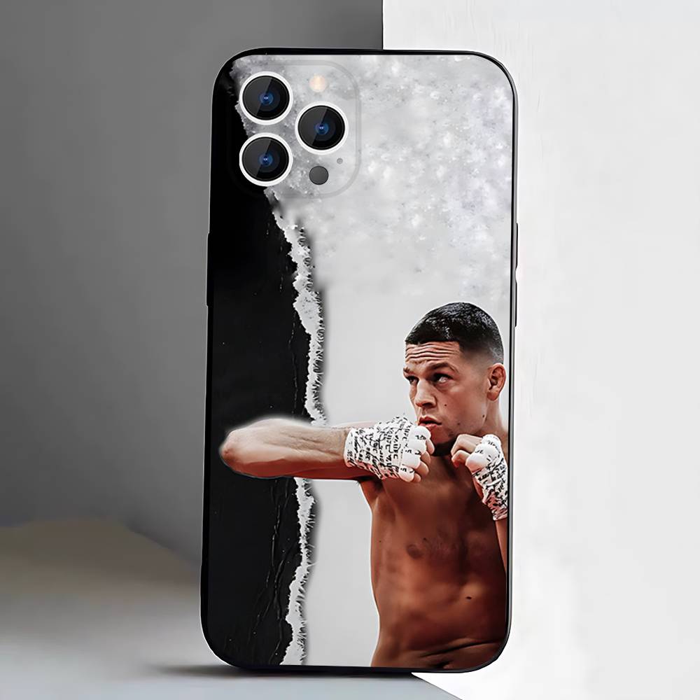 N-Nate D-Diaz Boxing Phone Case For iPhone 17,16,15,14,13,12,11,Pro,XS,Max,XR,Plus,E,SE4,Mini Black Soft Cover