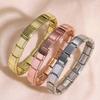 Italian Charm Stainless Steel Bracelets For Women Men 9mm Width Elastic DIY Modular Bracelet Jewelry Gift
