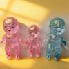 1/2/3/4/5Pcs Glitter Babies Stress Relief Toy Soft Stretchy Anxiety Relieving Clear Baby Squeeze Toy Hand Relaxation Stress Sugar Ball Fidget Toy