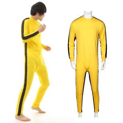 [kitamurasyokai] Bruce Lee Game of Death Tracksuit Jumpsuit Cosplay [Kill Bill Shaolin Soccer] (Size L, No Nunchucks)