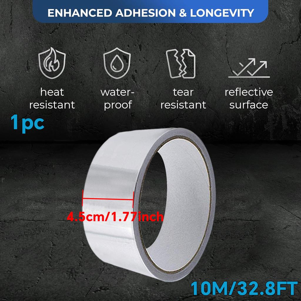 Self Adhesive Aluminum Foil Tape Waterproof Oil Proof and Mold Resistant for Kitchen Bathroom Countertop and Pipe Sealing