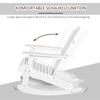 Adirondack Garden Chair Rocking Chair Rocking Armchair Garden Armchair Garden Furniture Balcony Chair White 77 X 94 X 97 Cm