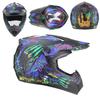 Full Face Mountain Bike Helmet DH Downhill Cycling Youth Adult ABS Safety With Visor