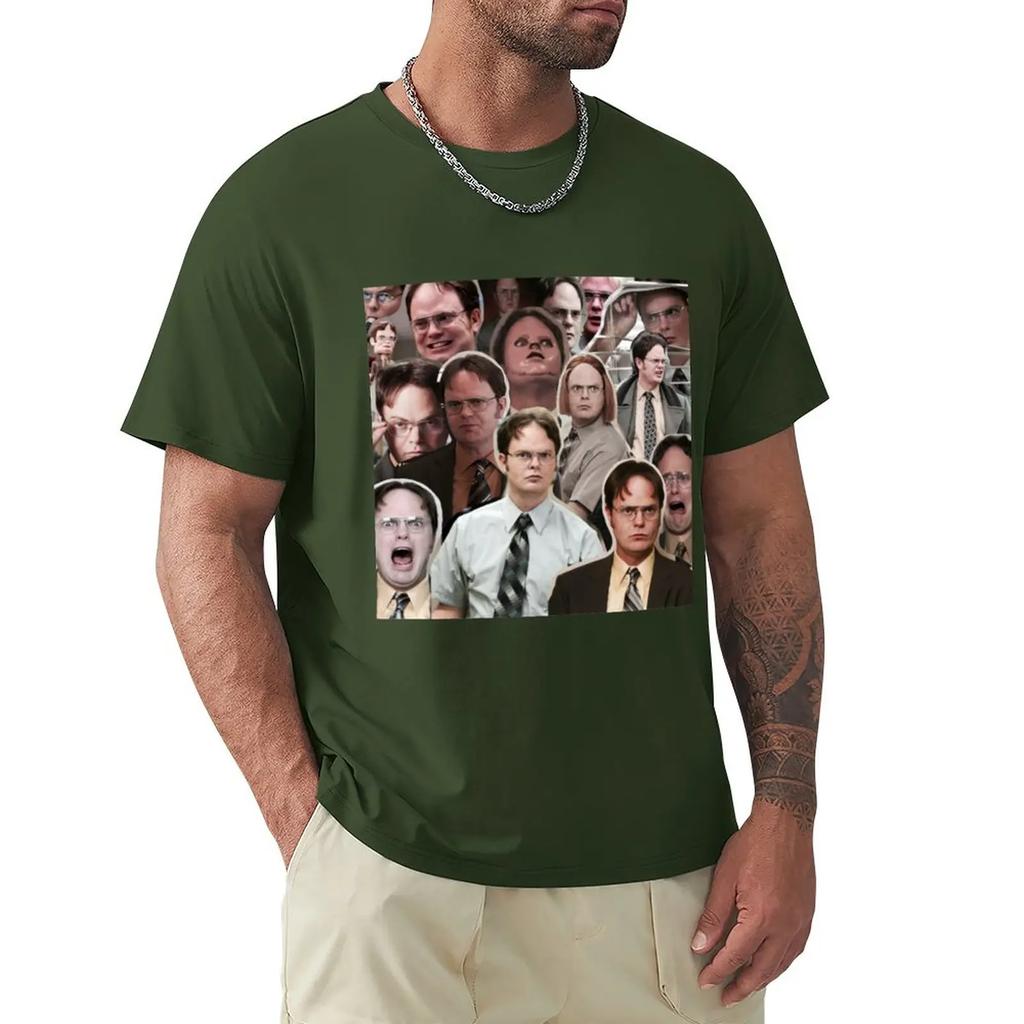 male tees summer Tshirt Dwight Schrute - The Office T-Shirt T-shirt short summer top t shirts pack Unisex round neck tops