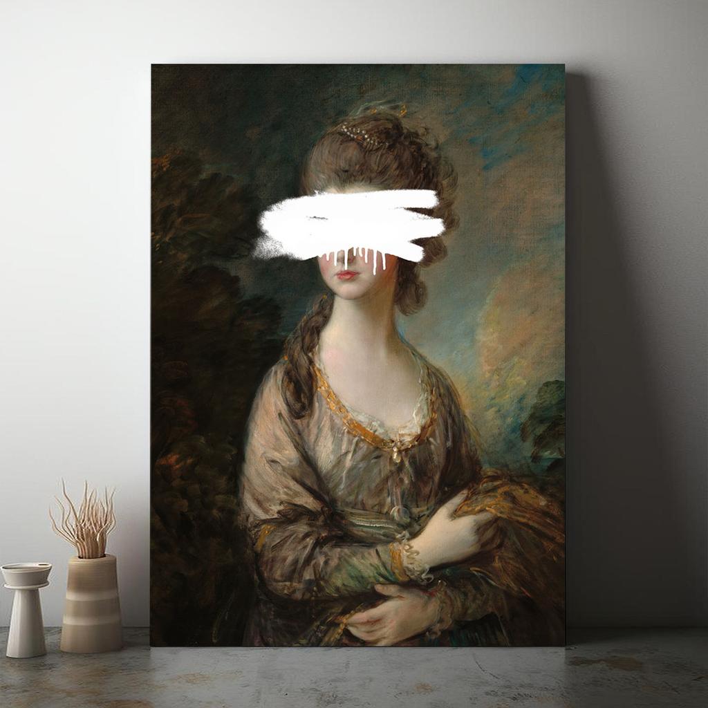 Obraz na płótnie portret spray pop art