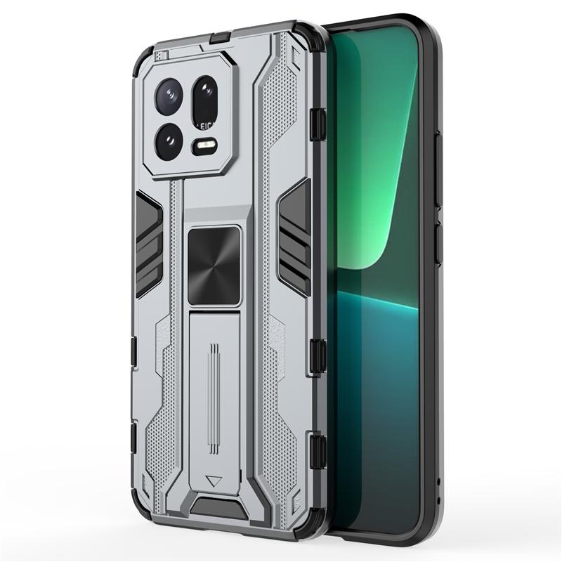For Xiaomi Mi 13 Mi13 Pro Case Shockproof Rugged Hard PC Armor Phone Case For Xiaomi 13 Pro Car Magnetic Holder Stand Back Cover