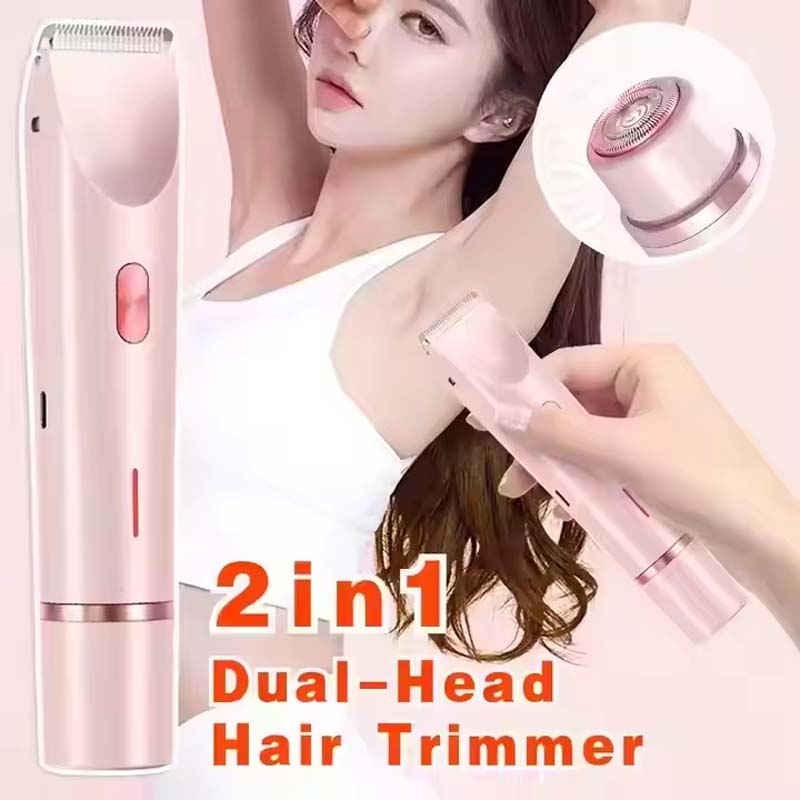 IPX7 waterproof women's hair removal device - dual-purpose body hair trimmer and shaving tool - mini shaving kit