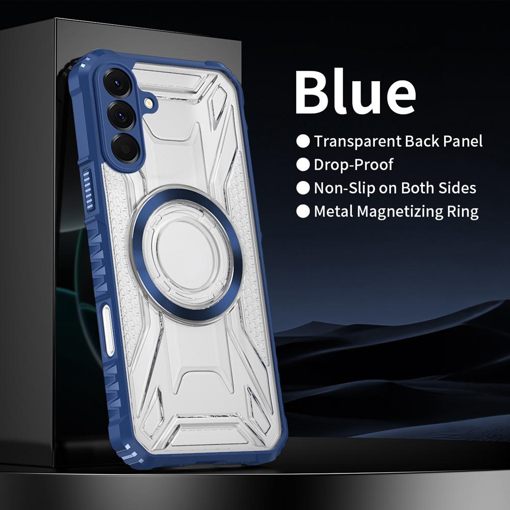 KEYSION Transparent Magnetic Case for Samsung A56 5G A36 A26 Soft Silicone+PC Shockproof Phone Back Cover for for Galaxy A16 5G