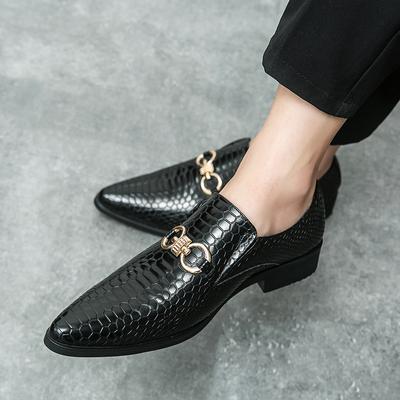 Fashion Nightclub Men's Shoes Breathable Loafers Leather Fashion Walking Shoes Men Luxury Brand Mens Slip On Shoes Pointed Toe Footwear