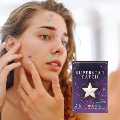 Invisible Acne Patches Jaysuing Hydrocolloid Acne Spot Stickers for Blemish Removal, Facial Skin Care