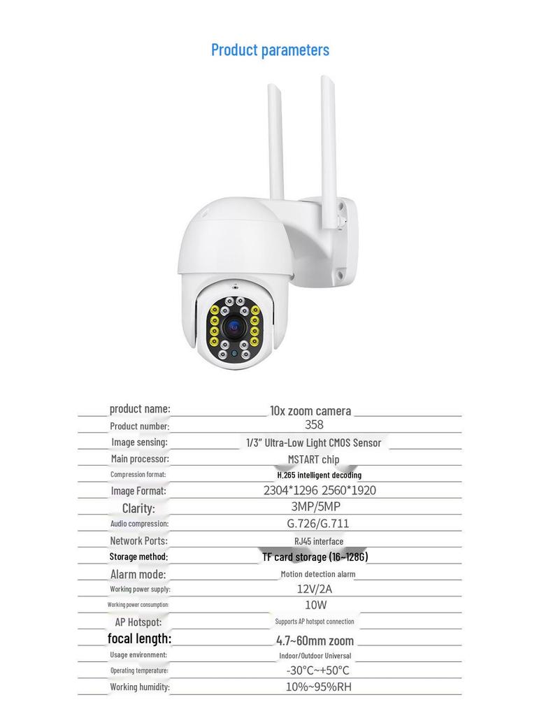 YOOSEE 5G Dual-Band PTZ Camera with Human Auto-Tracking & No WiFi Required - Robust Outdoor Surveillance Solution