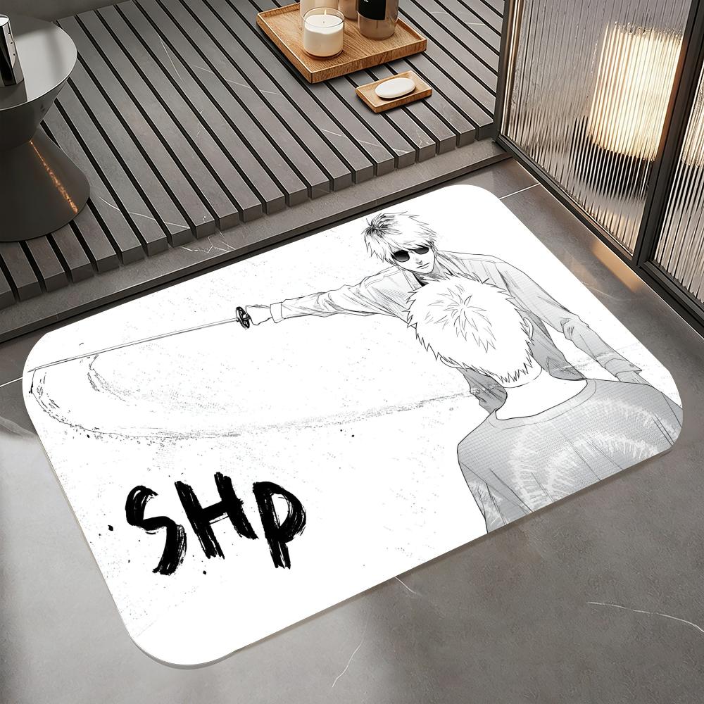 

Anime T-The Summer When Light Died Floor Mat Diatomite Bath Mat, Quick Dry Absorbent Non-Slip Door Mat 50cm x 80cm