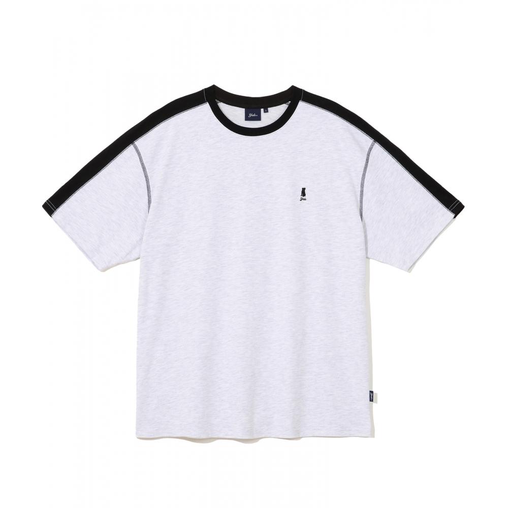 

YALE HERITAGE DAN SHOULDER LINE TEE LIGHT GRAY