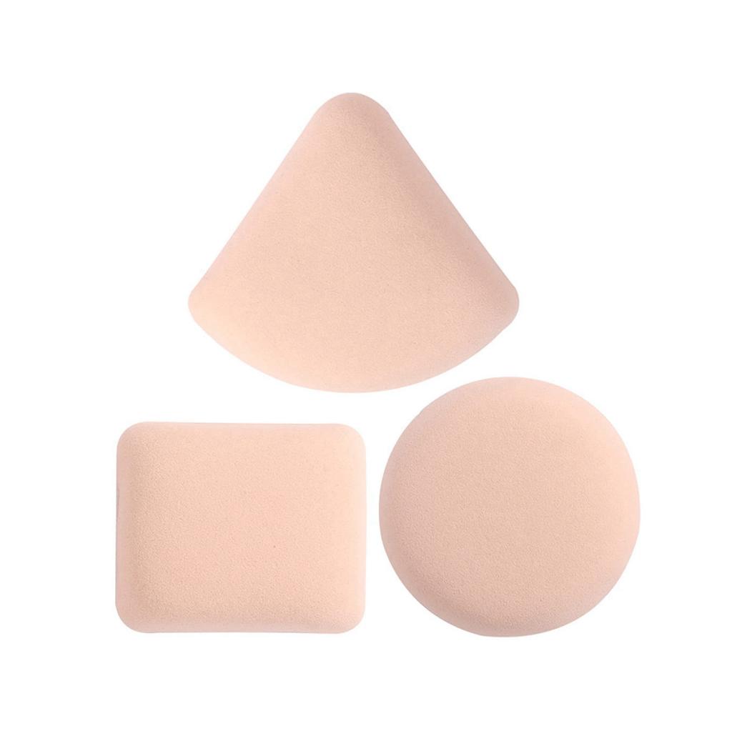 3 Pieces Dry Wet Usable Makeup Cosmetic Puff Sponge Cushion Puff for Foundation Powder Soft and Cute