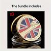 Replica Coin World War II British D-Day Commemorative Gold Coin-British Bulldog and Pegasus Bridge Design,Collectible Coin Gift