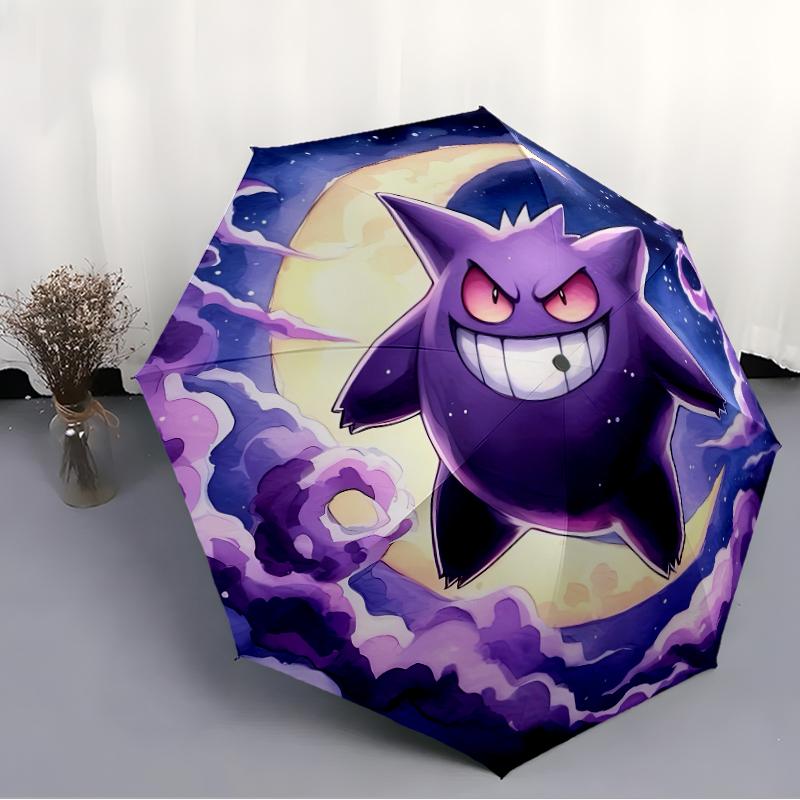 1pc Gengar2 Umbrella, Sun Protection, And UV Shielding. It Has Eight Sturdy Ribs for Outdoor Use And Perfect Gift
